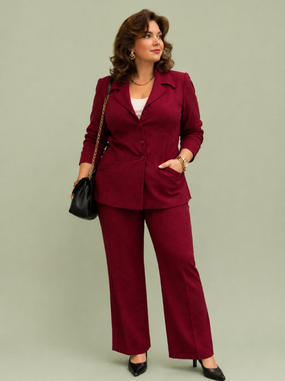 LANE BRYANT Vintage 80s Pant Suit